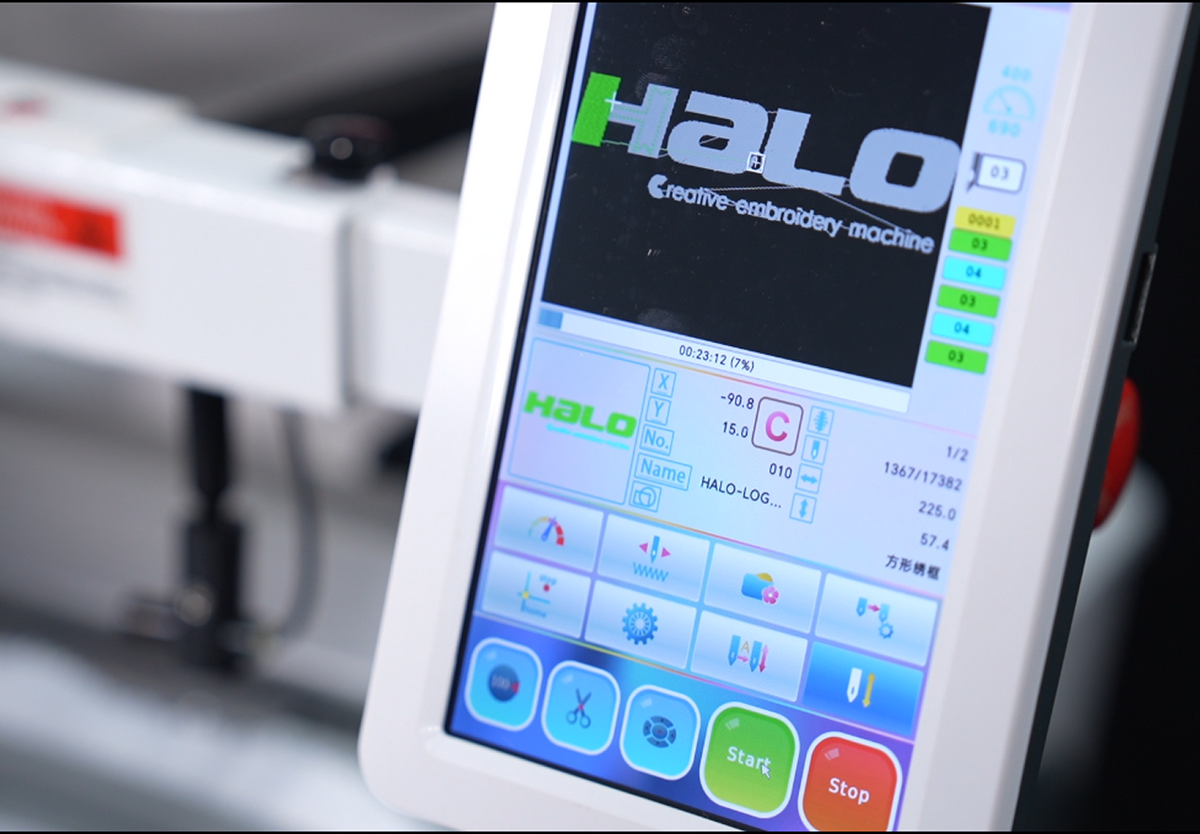 Halo-X · 10-Needle Smart Embroidery Machine