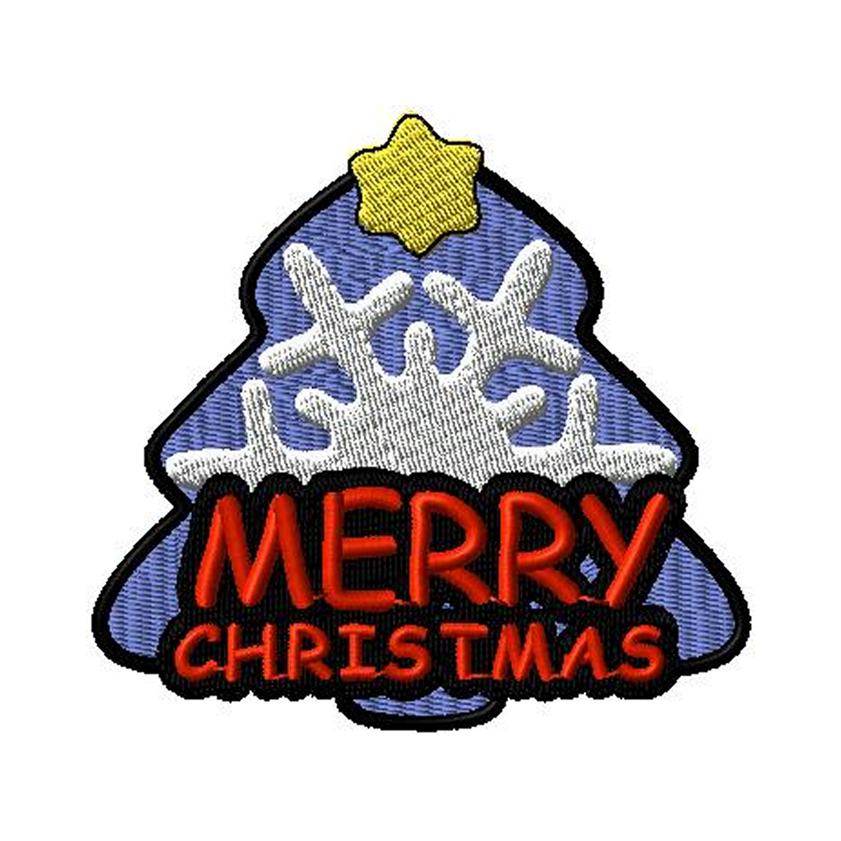 Blue Snow Xmas Tree
