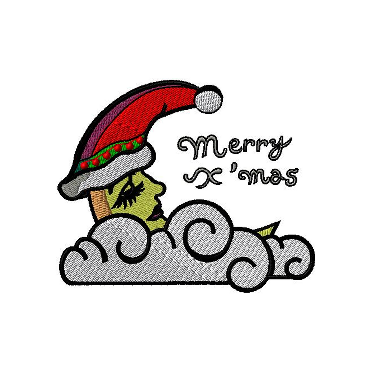 Cloud Santa Lady X'mas