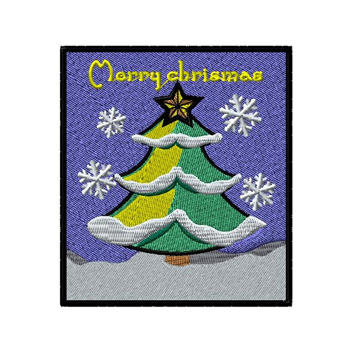 Purple Night Christmas Tree