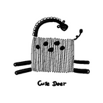 Line Sketch Cute Deer Patch